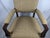 Mid-Century Mission Arts & Crafts Wood Upholstered Armchair With Nailhead Trim For Sale - Image 14 of 17