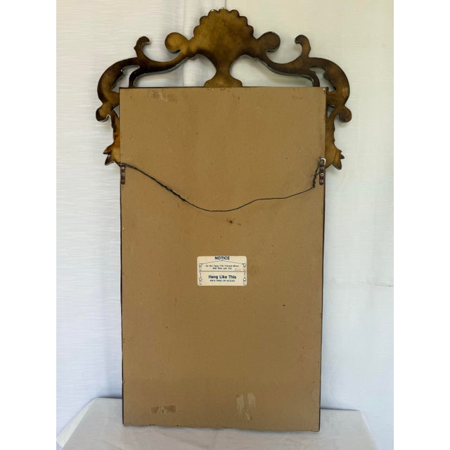 Stunning Vintage Swedish Gustavian Louis XVI Style Pale Blue and Parcel Gilt Wall Mirror - Newly Painted For Sale - Image 10 of 12