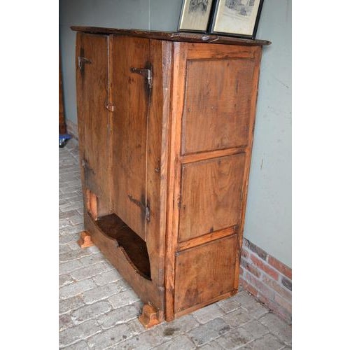 Antique Spanish Walnut Pantry Cupboard For Sale - Image 6 of 11