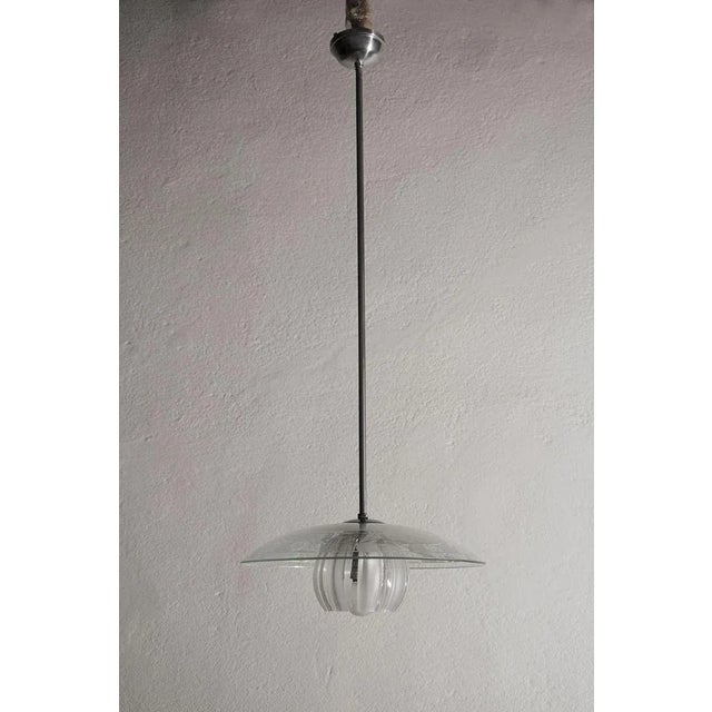 Mid-Century Modern Italian Blown Glass Pendant Lamp from Stilnovo, 1950s For Sale - Image 3 of 11