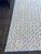 French Country Vintage Large Blue and White Needlepoint on Cream Background Textile For Sale - Image 3 of 8