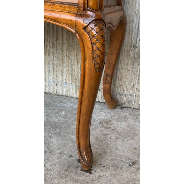 19000s French Server Sideboard Tables with Open Shelves - a Pair For Sale - Image 11 of 13