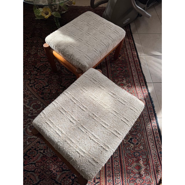 1970s Mid Century Juul Kristensen Teak Stool/ Ottoman (Only 1 Left!) For Sale In San Francisco - Image 6 of 12