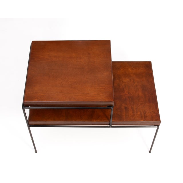 Paul McCobb Planner Group Iron Leg Tiered Side End Table Mid Century 1950s For Sale - Image 10 of 13
