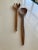 Mid-Century Modern Vintage Wooden Utensils Fork & Spoon- 2 Pieces For Sale - Image 3 of 4