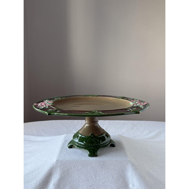 Ceramic Art Nouveau Ceramic Centerpiece, 1890s For Sale - Image 7 of 8