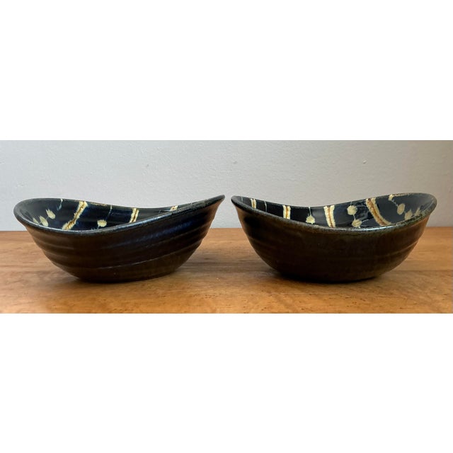 Contemporary Vintage Original Studio Pottery Bowl - Set of 2 For Sale - Image 3 of 12