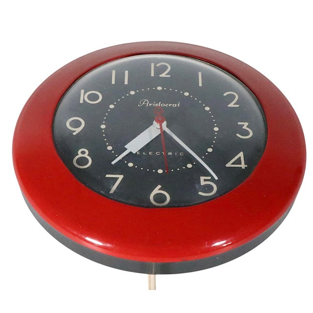 Mid Century Kitchen Aristocrat Clock by Ingraham For Sale - Image 4 of 12