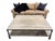 Restoration Hardware Dutch Industrial Reclaimed Elm & Steel Square Coffee Table With Casters For Sale