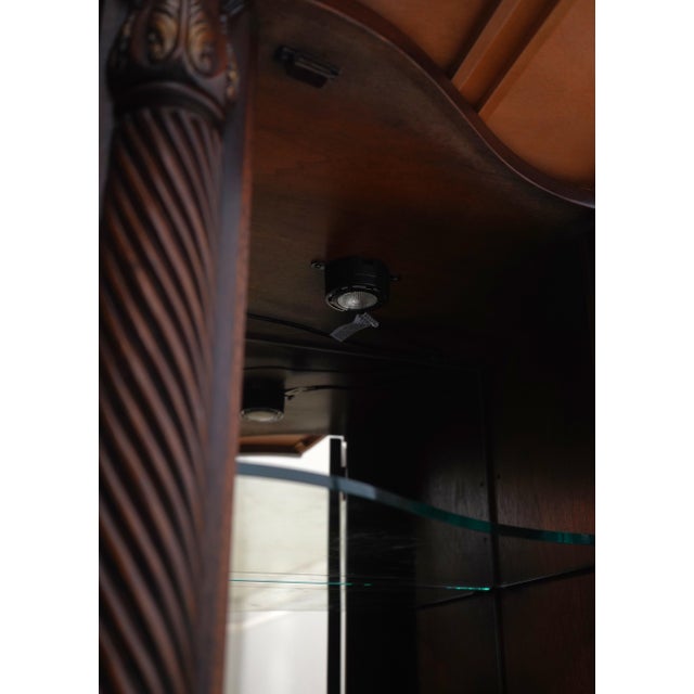 1990s Henredon Natchez Marble Top Curio Base Sideboard For Sale - Image 5 of 12