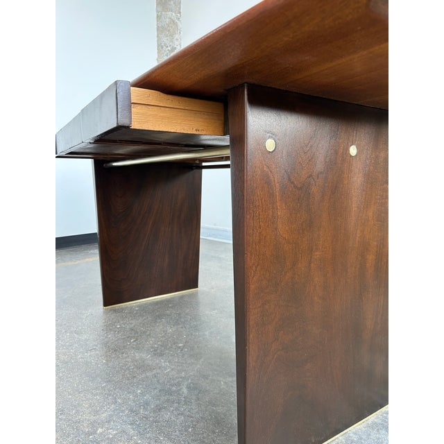Rare Edward Wormley for Dunbar Desk, Model 5472 For Sale - Image 9 of 9