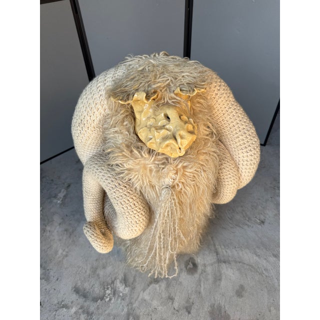 Bench by Edna Cataldo Bighorn Sheep Sculpture Sheep Manner of Francois-Xavier Lalanne For Sale - Image 17 of 18