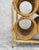Vintage Boho Coastal Rattan Wicker Sculptural Wine Bottle Rack Holder For Sale - Image 11 of 13