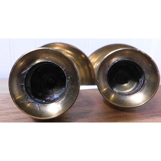 Vintage Baldwin Brass Candlestick Holders: 200th Anniversary Pair For Sale - Image 9 of 14