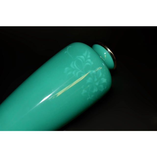 Metal Signed Ando Jubei Japanese Cloisonne Vase 8.5" For Sale - Image 7 of 12