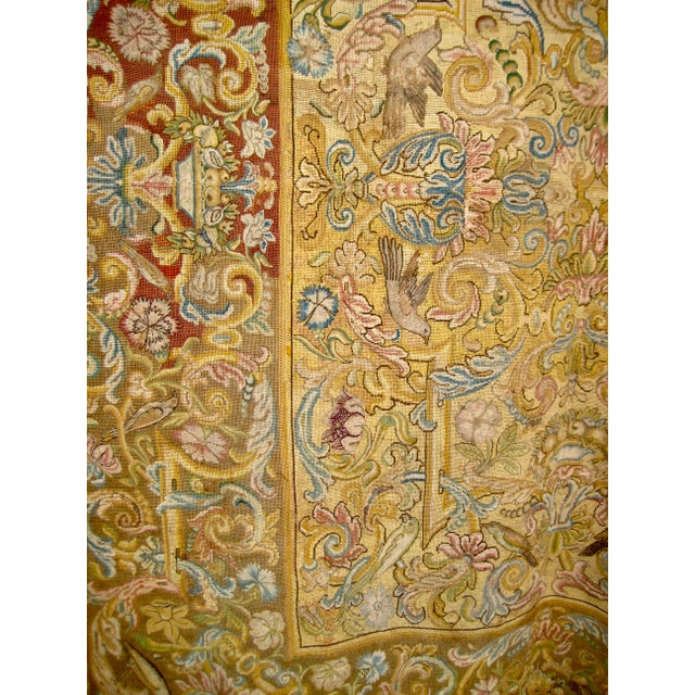Red Large Italian Baroque Embroidery 17 Century For Sale - Image 8 of 14