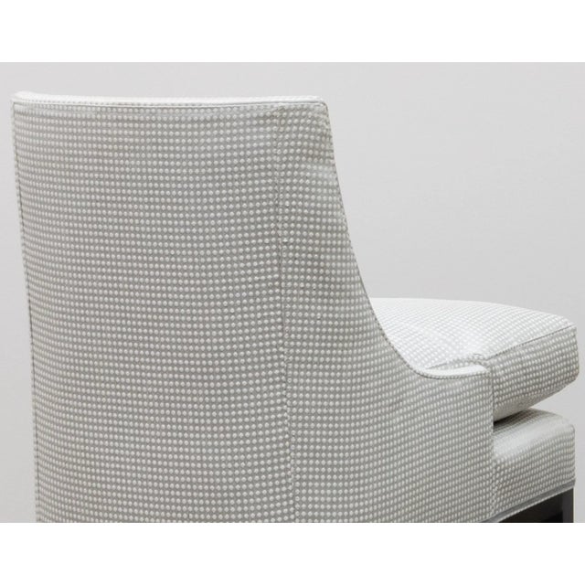 Mid-Century Modern Late 20th Century Pair of Armless Slipper Chairs For Sale - Image 3 of 7