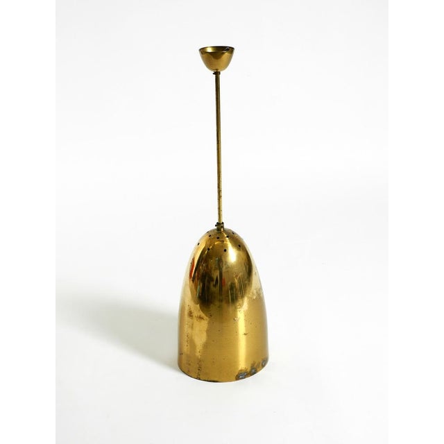 Mid-Century Modern Brass Height-Adjustable Pendant Lamp, 1950s For Sale - Image 12 of 18