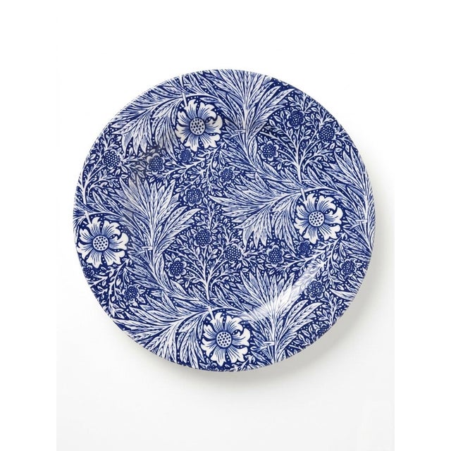 William Morris William Morris "Marigold" Blue and White Plates by Goodies - Set of 4 For Sale - Image 4 of 8