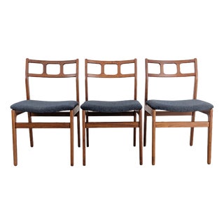 Mid-Century Stühle Danish Teak, 1960s, Set of 3 For Sale