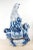 Early 20th Century Chinese Blue and White Porcelain Seated Kuan Yin on a Qilin For Sale - Image 4 of 13