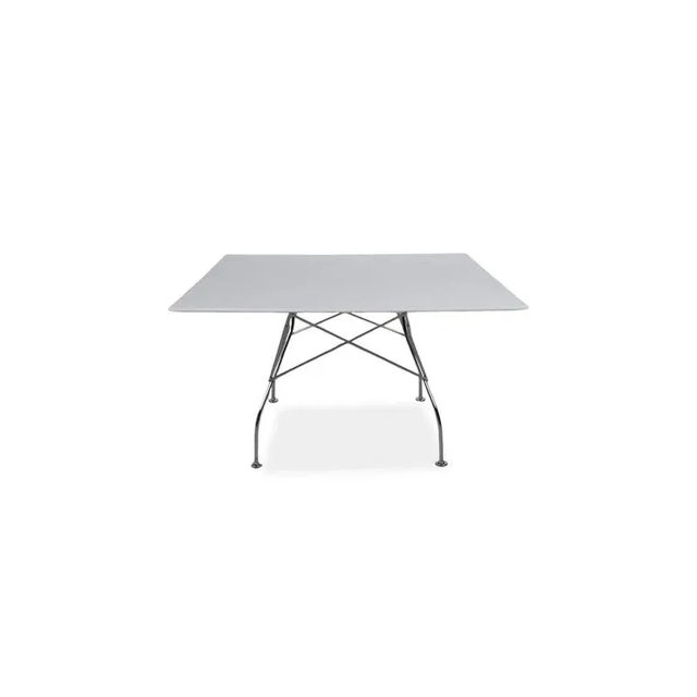 Wood Kartell Glossy Wood Dining Table White For Sale - Image 7 of 8