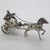 Vintage Italian Handmade Sterling Silver 925 Just Married Carriage with Horse Figurine, 1970s For Sale - Image 13 of 13