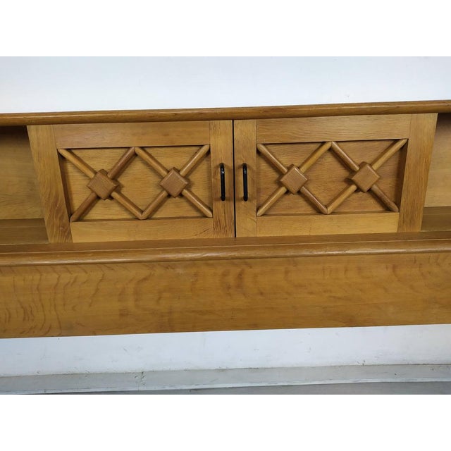 Vintage Oak Headboard For Sale - Image 9 of 18
