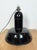 Industrial Black Enamel Factory Lamp with Cast Iron Top, 1930s For Sale - Image 12 of 18