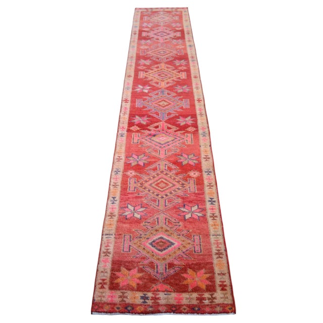 Textile 1960s Vintage Kurdish Herki Hand-Knotted Distressed Runner For Sale - Image 7 of 11