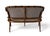 Brown Hollywood Regency Faux Bamboo Cane Settee For Sale - Image 8 of 18