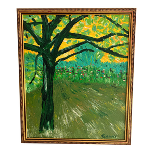 20th Century Oil on Canvas Landscape Signed Emory