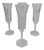Baccarat Crystal Champagne Flutes Malmaison Model, 1970s, Set of 5 For Sale