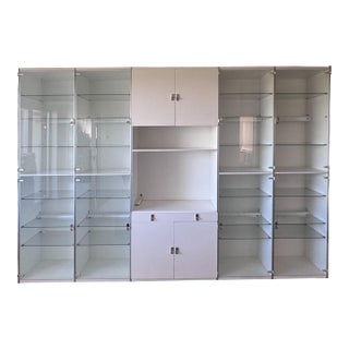 1990s Dux - 7-Piece Mid -Century Modern -Modular Display Wall Unit For Sale
