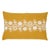 Folk Art Schumacher Theodora Embroidery 24" Lumbar Pillow in Safron For Sale - Image 3 of 3