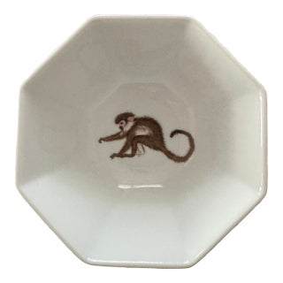 1990s Lynn Chase Monkey Business Octagonal Vegetable Bowl For Sale