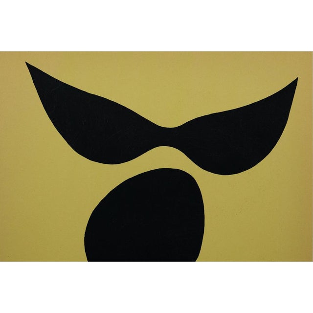 Jean Arp (1886-1966) Moustache and Skeleton Original color stencil On heavy paper, 24 x 31 cm (approx. 9 x 12 inches)...