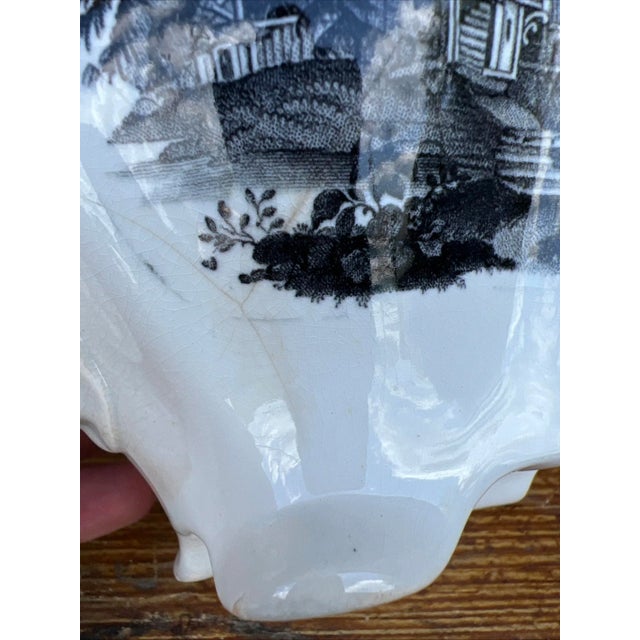 Antique Staffordshire Black Transfer Decorated Teapot, Circa 1830’s For Sale - Image 15 of 16