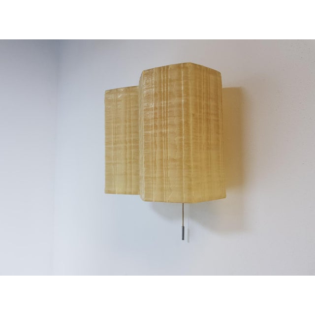 Molecular Double Light Honeycomb Flush Mounts in Fiberglass, 1950s, Set of 2 For Sale - Image 17 of 18