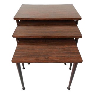 Mid-Century Modern Danish Nesting Tables, 1960s, Set of 3 For Sale