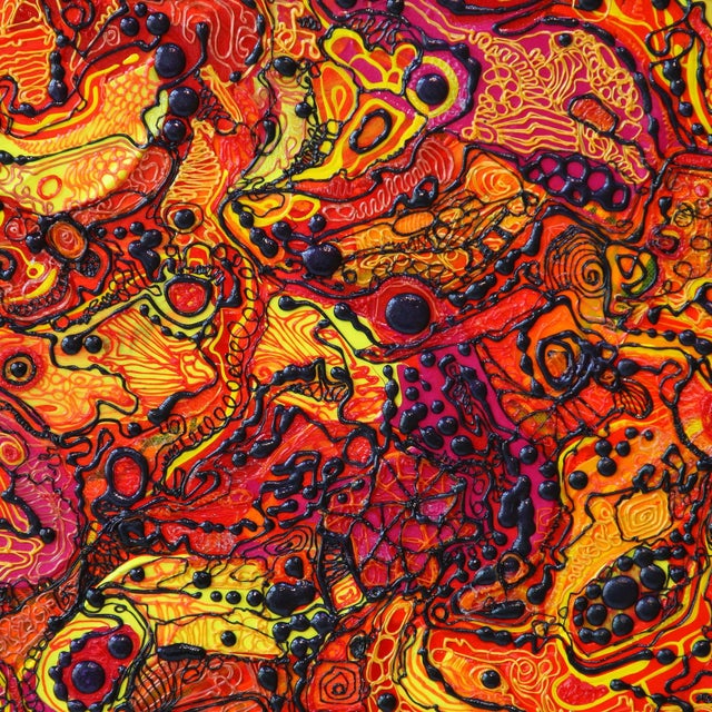 This style could be best described as a combination of Biomorphic Abstraction, with Cubist style compositions, along with...