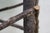 Late 20th Century Adirondack Rustic Twig Log Country Farmhouse Bench Stool Coffee Table 20" For Sale - Image 14 of 15