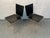 ICF Milano 'Pelle' Leather and Metal Armless Dining Chair Attributed to Toyoda Hiroyuki for Icf For Sale - Image 4 of 14