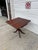 Vintage Duncan Phyfe Style Mahogany Pedestal Game Table With Brass Paw Feet For Sale - Image 12 of 12
