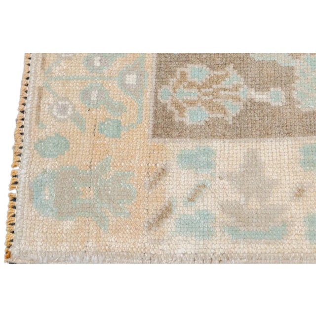 Oushak Rug 3'7'' X 6'4'' For Sale - Image 9 of 12