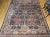 Vintage Kerman Style Room Size Rug, Handwoven Geometric Pattern, Navy & Burgundy, 8’ X 10’ For Sale - Image 4 of 12