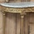 19th Century French Louis XVI Giltwood Carrara Marble Top Demilune Console For Sale In Dallas - Image 6 of 18