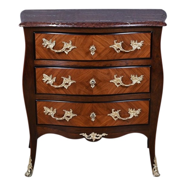 Small Marquetry Commode, 1850s For Sale
