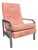 Pink Ultrasuede Recliner Attributed to Milo Baughman For Sale