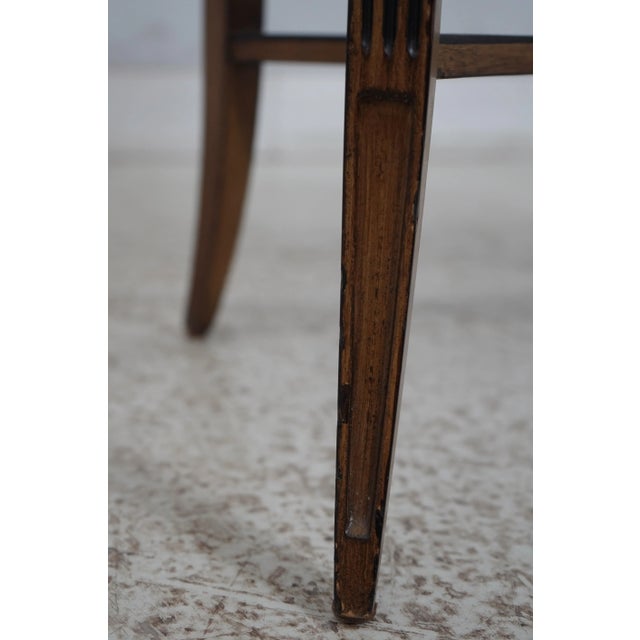 Adams Paint Decorated 2 Tier Oval Occasional Table For Sale In Philadelphia - Image 6 of 12